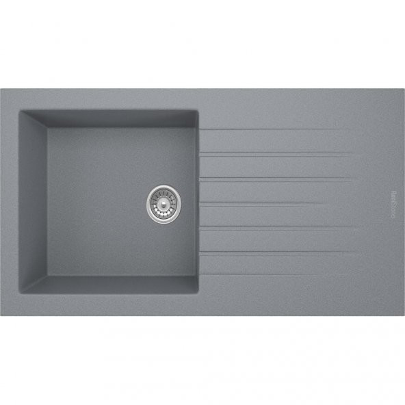 REAL P015 LAODİKYA 100 XL GRANİT EVYE GRİ 100x50 Cm Tezgah Üstü