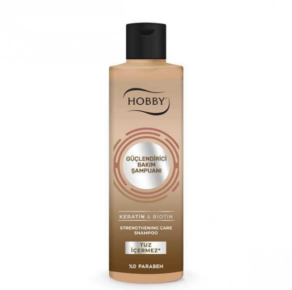 Hobby Şampuan Güçlendirici Bakım Keratin Biotin Tuz İçermez 250 Ml