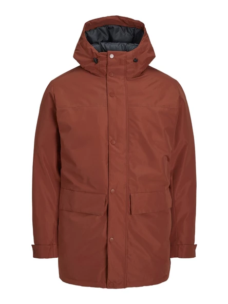 JACK JONES Erkek Uzun Mont Kapüşonlu Parka 12236015