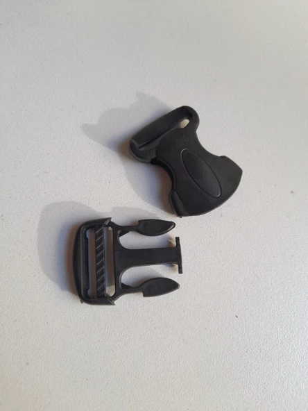 Çanta kilidi elips 2,5 cm plastik kilit toka 5 adet - 4