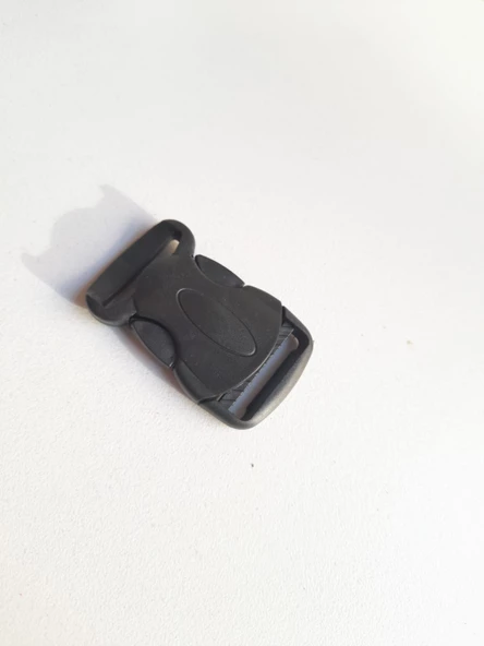 Çanta kilidi elips 2,5 cm plastik kilit toka 5 adet - 5