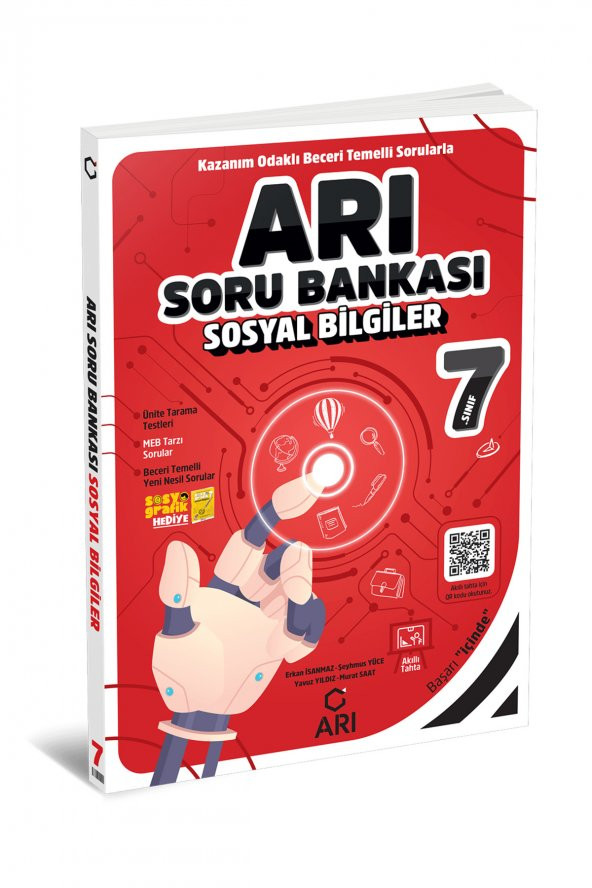 Arı Yayınları 7. Sınıf Sosyal Bilgiler Arı Soru Bankası Yeni