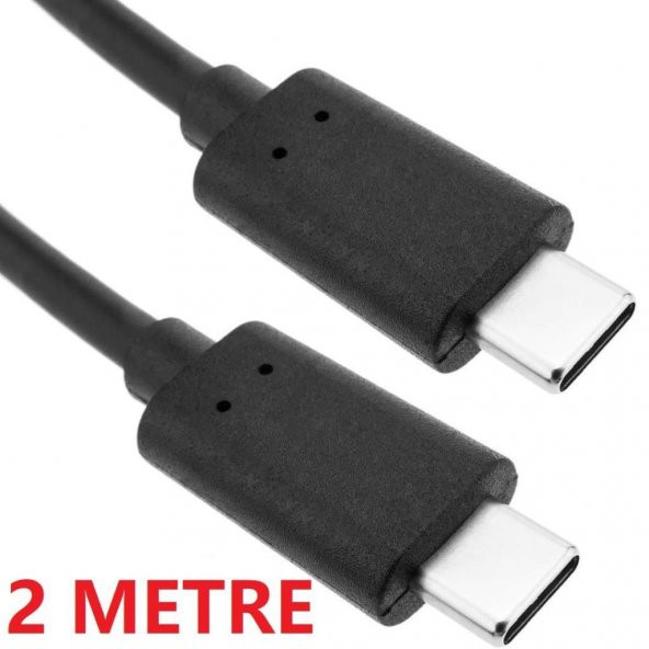 Type C To Type Erkek Erkek Data Şarj Kablosu 2 Metre - 4
