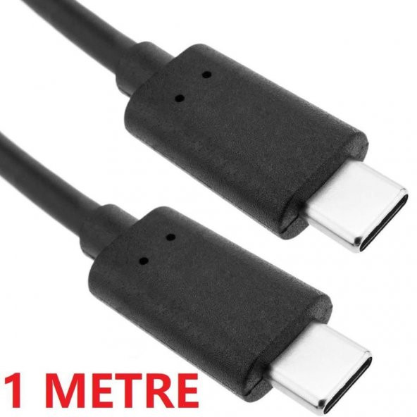 Type C To Type Erkek Erkek Data Şarj Kablosu 1 Metre - 4