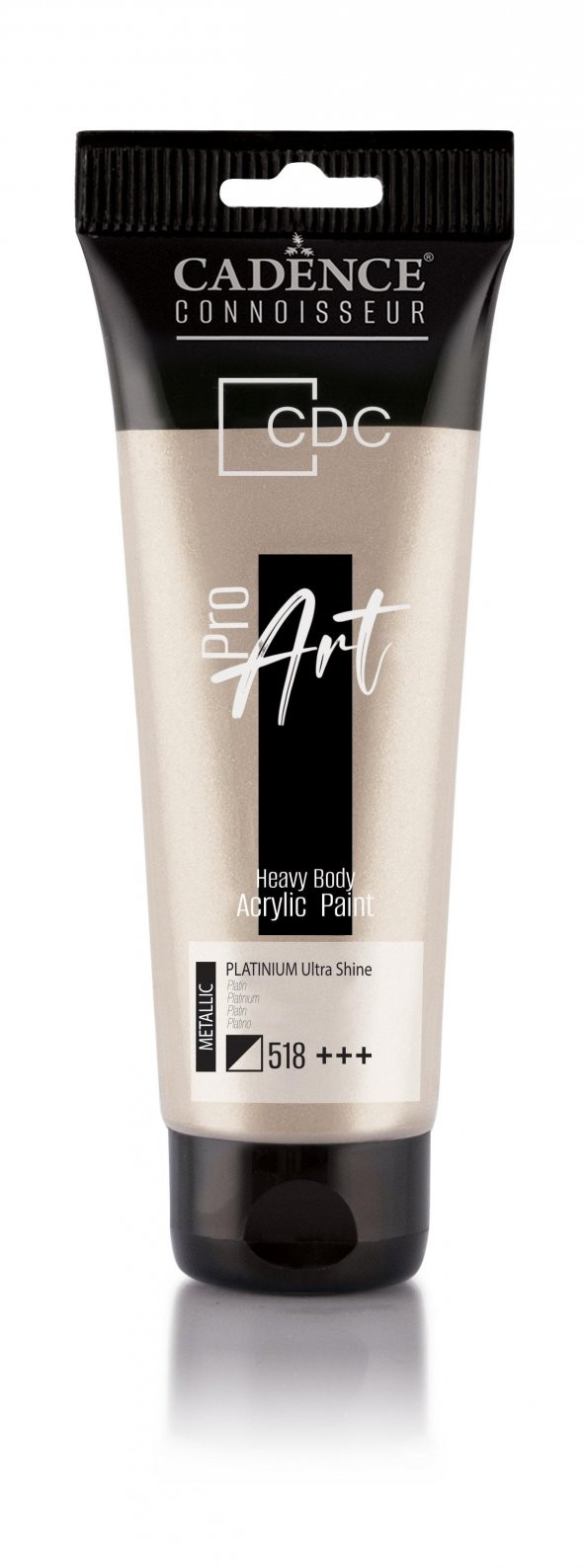 PROART HEAVY BODY  METALİK ULTRA PARLAK AKRİLİK BOYA PRD-518 PLATİN 120ML