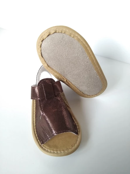 Babyhola Kız Bebek Patik Parlak İlk Adım Ayakkabı Şık Özel Gün Kutulu Hediyelik 9044 - 6