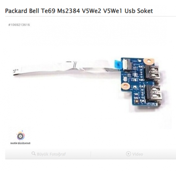Packard Bell Te69 Ms2384 V5We2 V5We1 Usb Soket