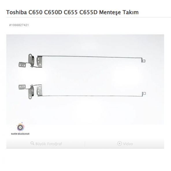 Toshiba C650 C650D C655 C655D Menteşe Takım