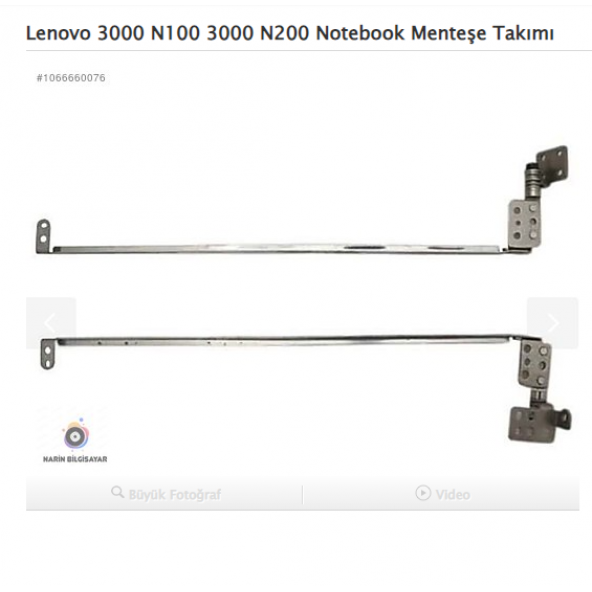 Lenovo 3000 N100 3000 N200 Notebook Menteşe Takımı
