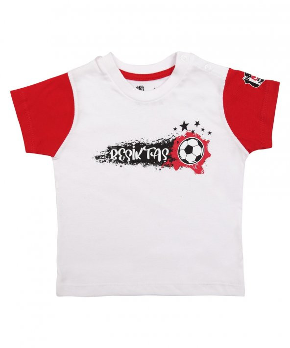 Beşiktaş Orijinal Beyaz Bebek T-Shirt Hediyelik Ahşap Kutulu - 2
