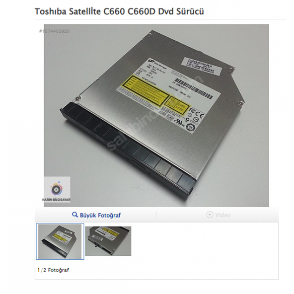 Toshıba Satellİte C660 C660D Dvd Sürücü