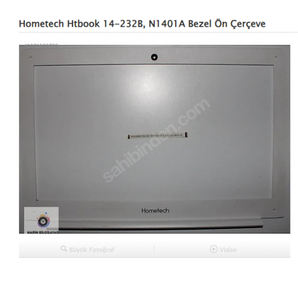 Hometech Htbook 14-232B, N1401A Bezel Ön Çerçeve