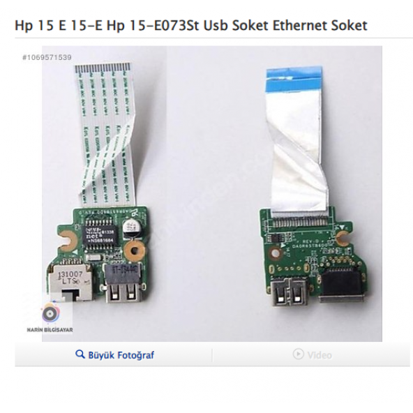 Hp 15 E 15-E Hp 15-E073St Usb Soket Ethernet Soket