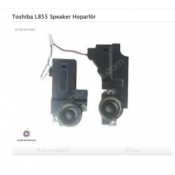 Toshiba L855 Speaker Hoparlör