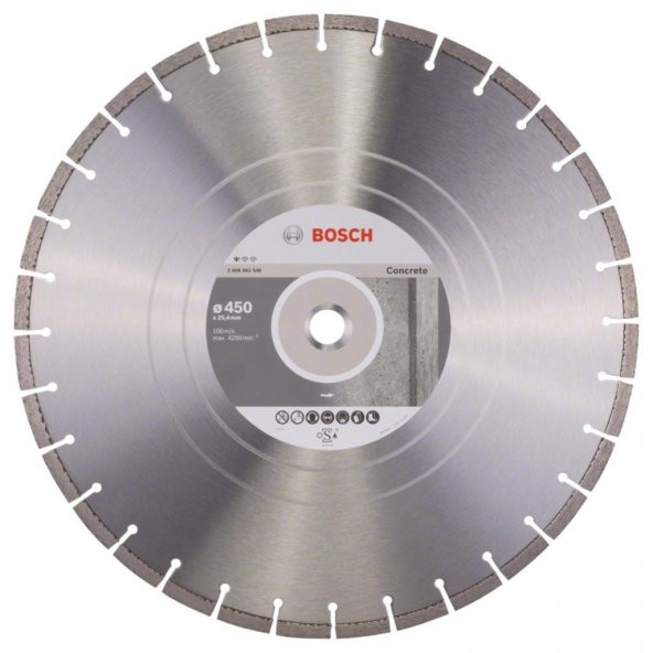 Bosch Standart 400x25,4x10mm Elmas Beton Kesme Diski 2608602546 - 2