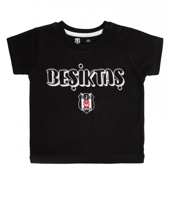 Beşiktaş Orijinal Siyah Bebek T-Shirt Hediyelik Ahşap Kutulu - 2