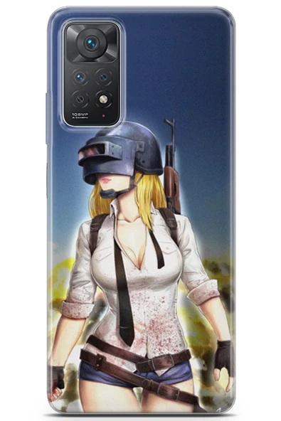 Xiaomi Redmi Note 11 Pro Uyumlu Kılıf Pubg 27 Desenli Anna