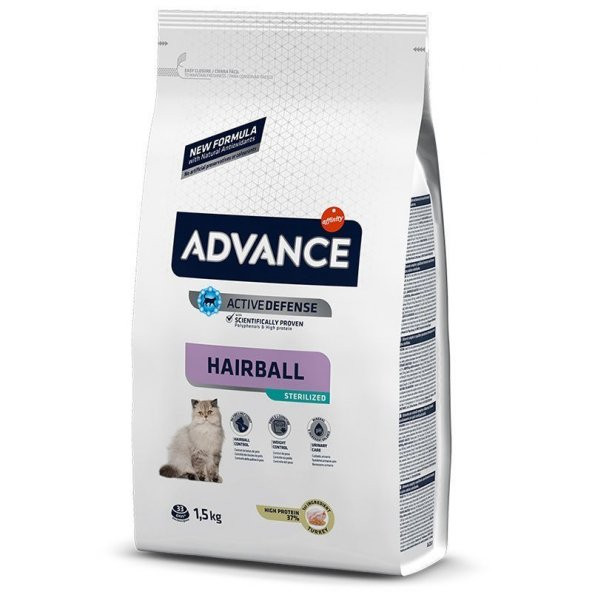Advance Cat Sterilized Hairball Hindili 3 Kg