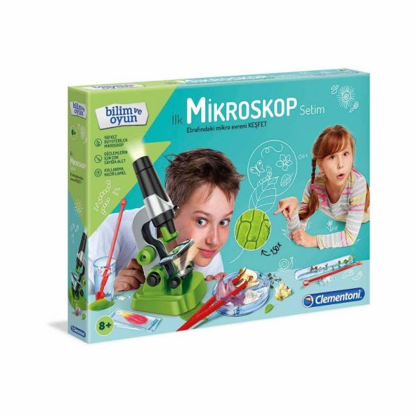 Clementoni Bilim ve Oyun İlk Mikroskop Setim 64963 - 2