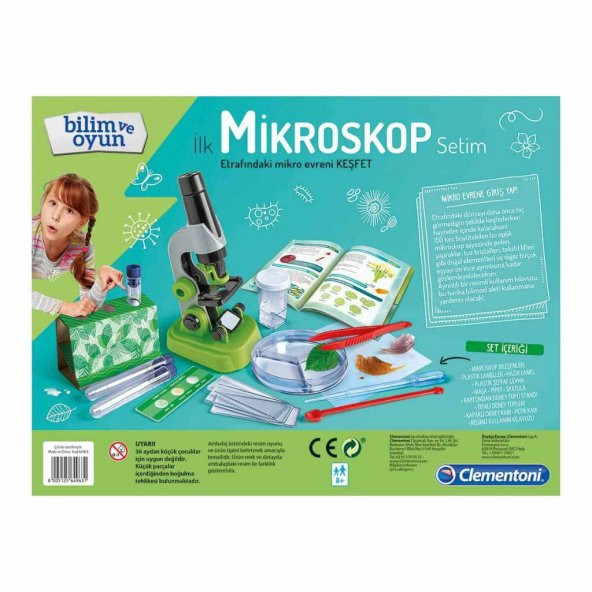 Clementoni Bilim ve Oyun İlk Mikroskop Setim 64963 - 3