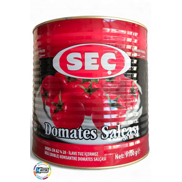 Seç Domates Salçası Net 9100gr