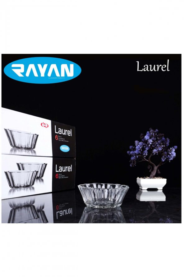 Rayan Laurel 6lı Cam Kase