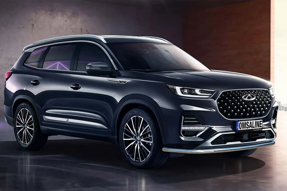 OMSA Chery Tiggo 8 Pro Texas Ön Alt Koruma Çap:60 Krom 2023 ve Sonrası - 2