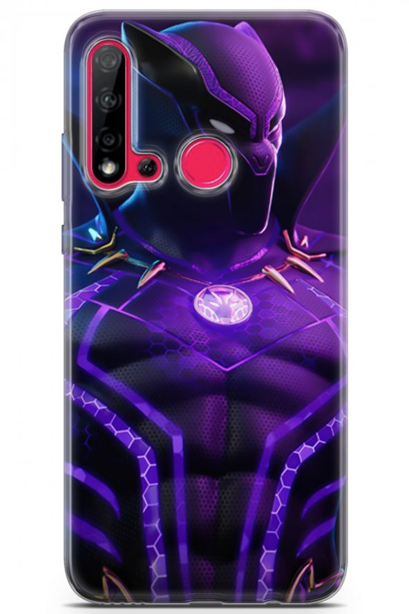 Huawei P20 Lite 2019 Uyumlu Kılıf Dc 13 Mor Panter Fortnite Case Kapak Mor