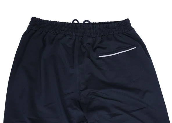 Battal Beden Beli Lastikli Eşofman Paçası Düz Lacivert Renk Gri Cep Detayı - 10