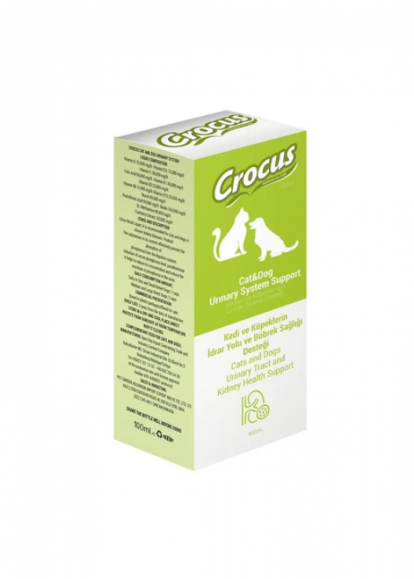 Crocus Kedi & Köpek Üriner Sistemi Destek 100 ml SKT: 01/2026