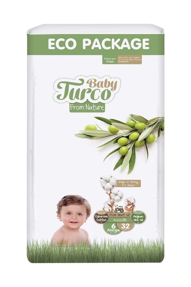 BABY TURCO EKO PAKET 6 NUMARA 32 Lİ