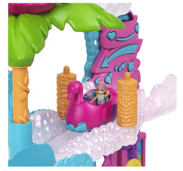 Polly Pocket Flamingo Araba Su Eğlencesi Seti HHJ05-HJL60 - 4