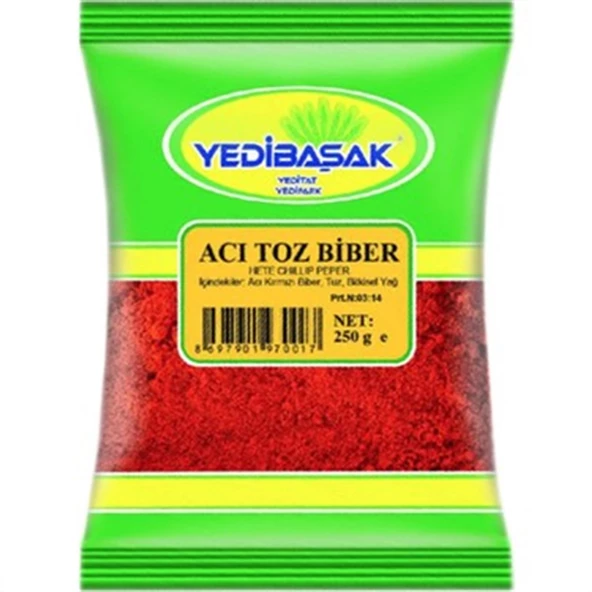 YEDİBAŞAK ACI TOZ BİBER 250 G