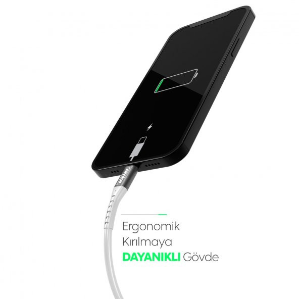 Eonaks iPhone iPad iPod Uyumlu Çift Taraflı USB-c To Lightning Girişli Hızlı Şarj ve Data Kablosu - 4