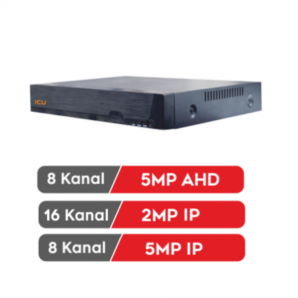 BEYLERBEYİ IC HD 5MN4-1XM 5MP H.265+ 4 KANAL AHD & HİBRİT KAYIT CİHAZI DVR