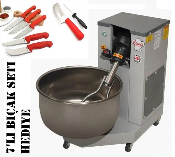 Osimo 15 Kg Profesyonel Hamur Yoğurma Makinesi  Bıçak Seti Hediyeli