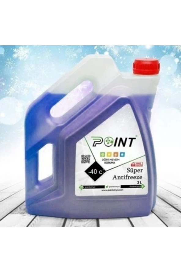 POİNT %100 ORGANİK & -40 DERECE MAVİ ANTİFİRİZ 3 LT