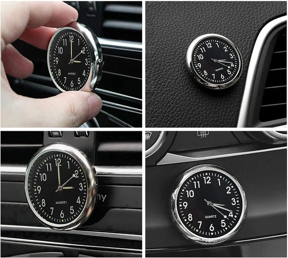 DailyTech Aydınlık Araç Araba Tekne Bisiklet İçin Mini Kuvars Saat - 7