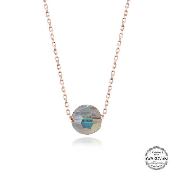 Swarovski Crystal Taşlı Parlak Top Gümüş Kadın Kolye SL5189