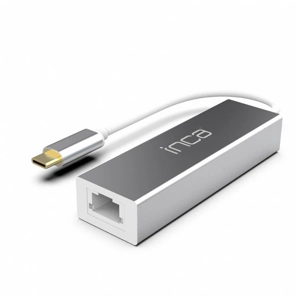 Inca Type-C Girişli 4 Port Usb 3.0 Çoklayıcı Hub + Ethernet RJ45 Mulitiplexer - 3