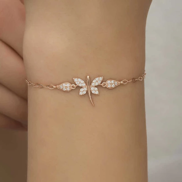 ​Gümüş Rose Yusufçuk Kadın Bileklik SL5200 - Resim 9