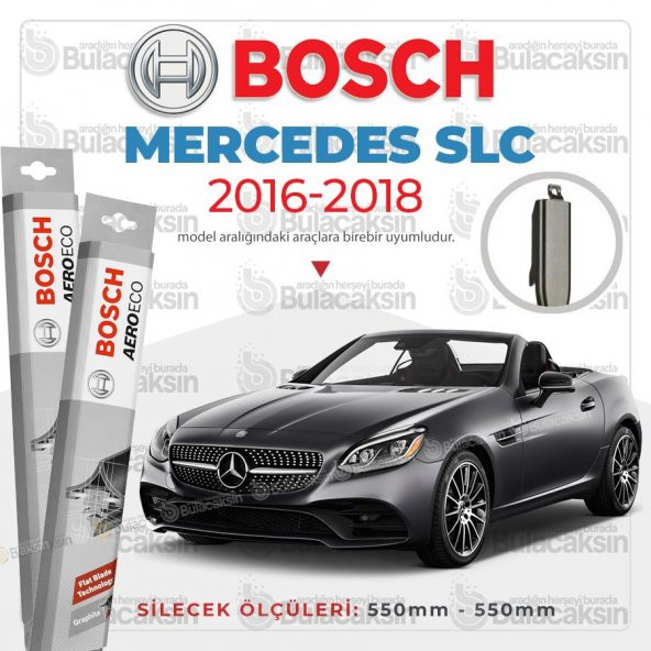 Bosch Aeroeco Muz Silecek Takımı Mercedes SLC 2016-2018 ile uyumlu - 1