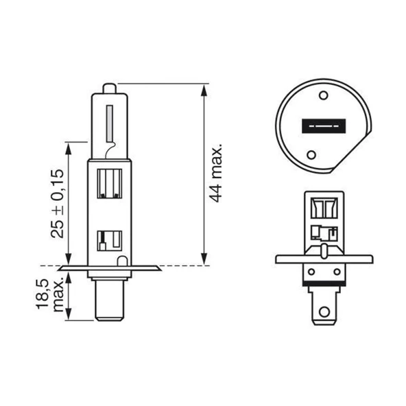 Bosch H1 Far Ampülü 12v 55w 1987302801 - 2 ADET - 5