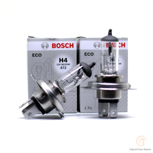 Bosch H4 Far Ampülü 12v 60/55w Tırnaklı Tip 1987302803 - 2 ADET - 2