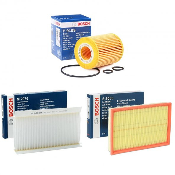 Opel Corsa C 1.7 DTI 3'lü Filtre Bakım Seti (2002 - 2004) Bosch ürün görseli