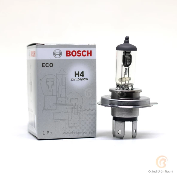 BOSCH AMPUL H4 12V 100W P43T TIRNAKLI 1987302840 2 ADET - 4