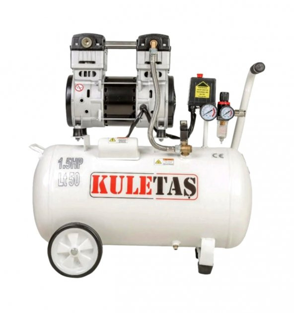 Kuletaş 50 lt 1.5 Hp Sessiz Yağsız Hava Kompresörü