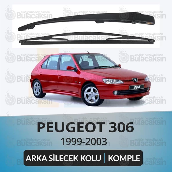 Peugeot 306 N5 1997-2003 Komple Arka Silecek Kolu Ve Süpürgesi Seti ürün görseli