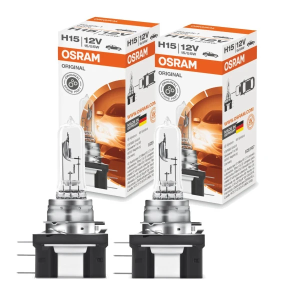 Osram H15 12V 15/55W 64176 2 Adet - Made İn Germany