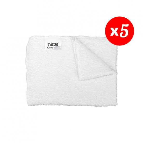 Nice Polti-Karcher Buharlı Temizleyici Uyumlu Büyük Düz Havlu Bez Seti 5li (NiceSet B)